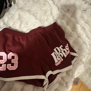 Dr Pepper Women's Athletic Shorts - Maroon